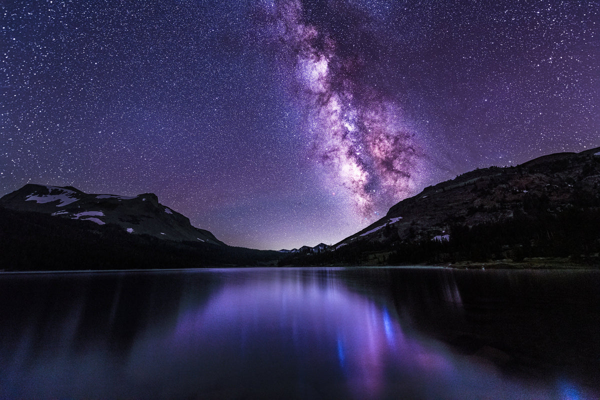 Milky Way Mountain Wall Art, Night Sky Photography, Canvas Metal Acrylic or Poster — product image 6