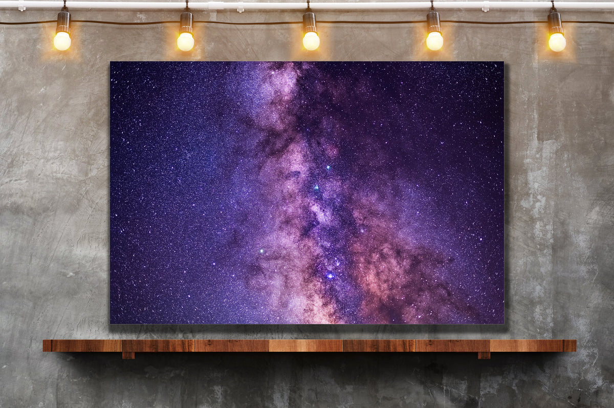 Night Sky Stars Wall Art, Galaxy Astrophotography, Canvas Metal Acrylic or Poster Print — product image 3