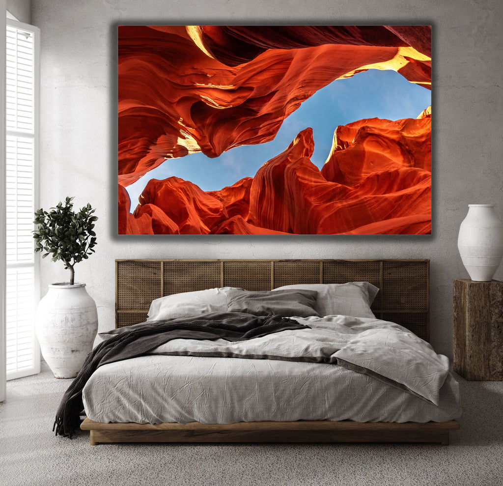 Antelope Canyon Wall Art, Arizona Slot Canyon Photography, Canvas Metal Acrylic or Poster — product image 3