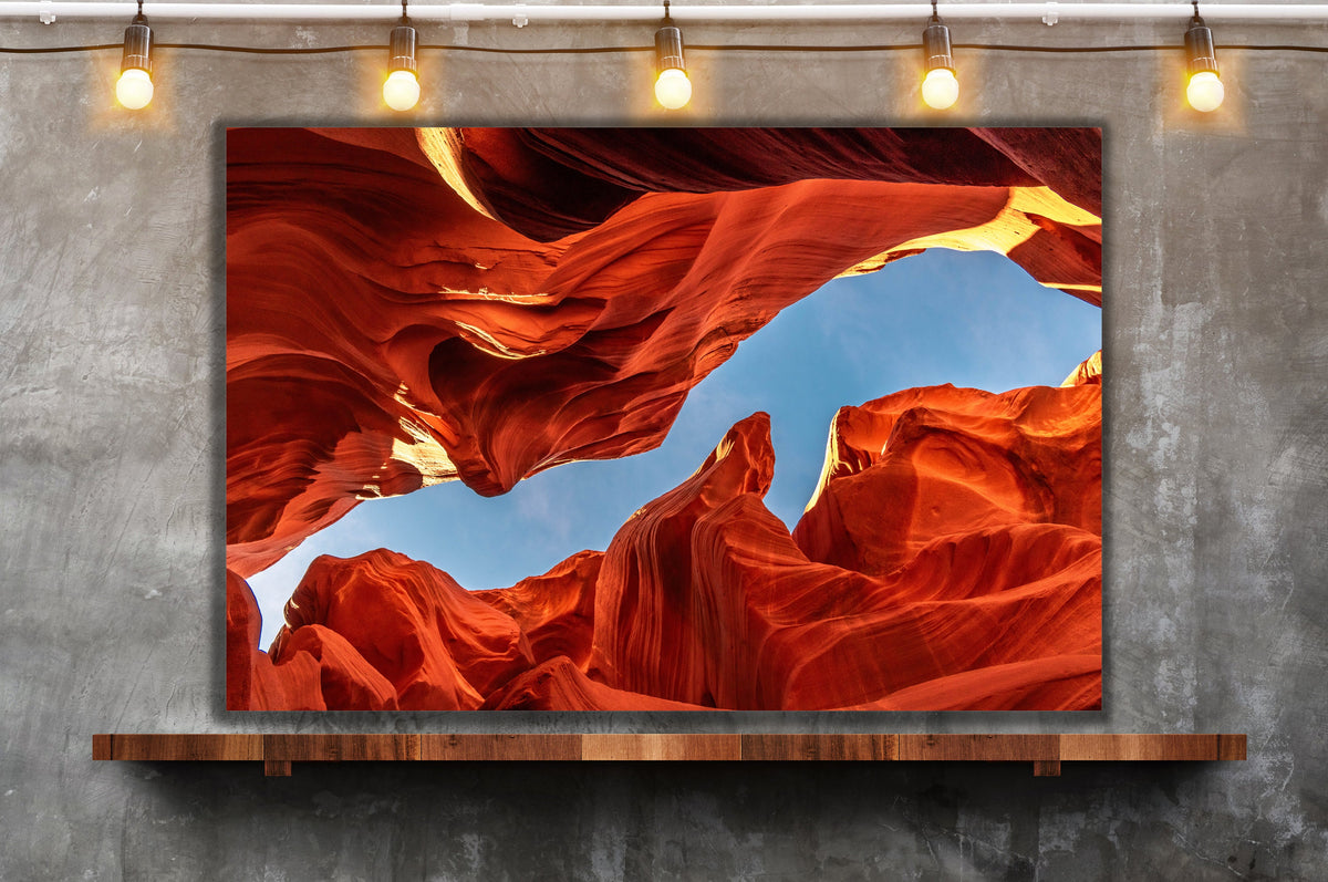 Antelope Canyon Wall Art, Arizona Slot Canyon Photography, Canvas Metal Acrylic or Poster — product image 4