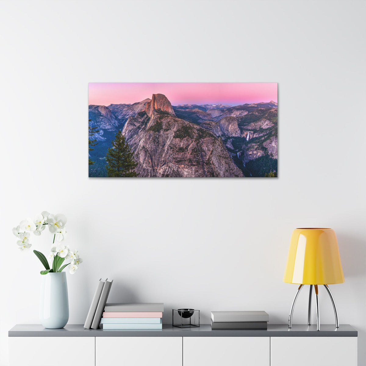 Yosemite National Park Panorama Wall Art, Mountain Landscape Canvas Metal Acrylic or Paper Print — product image 2