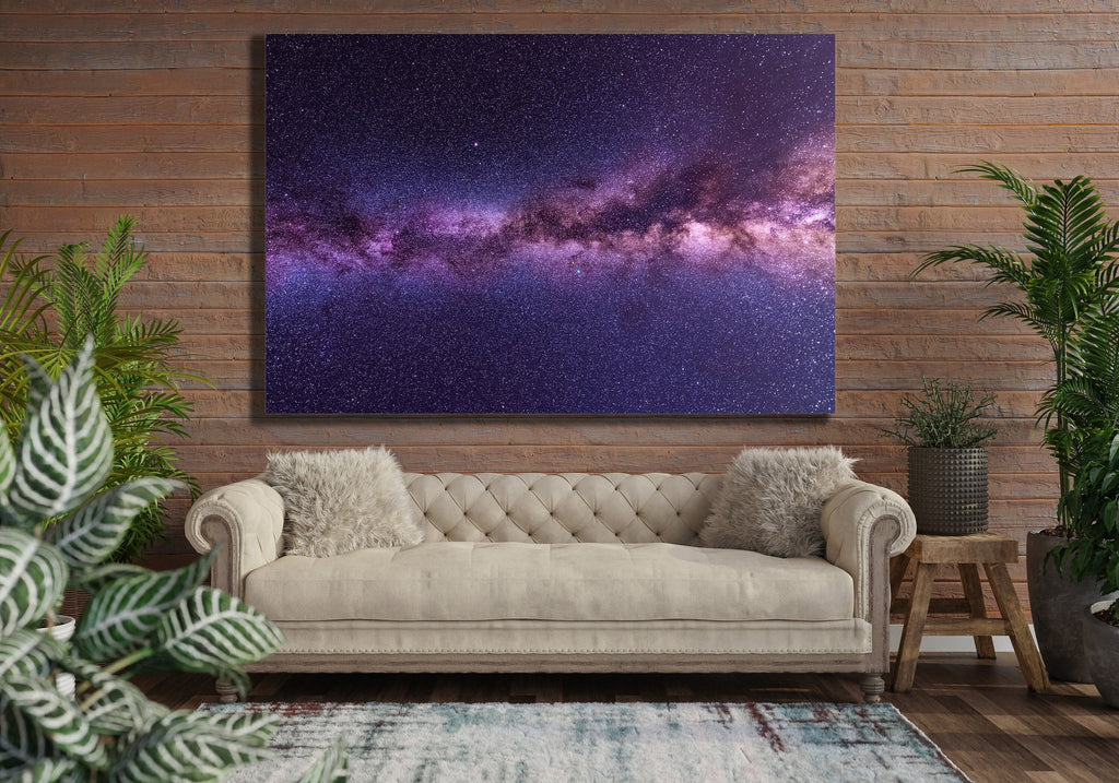 Milky Way Wall Art, Night Sky Astrophotography, Canvas Metal Acrylic or Poster Print — printed photography wall art