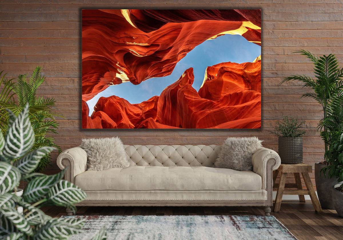 Antelope Canyon Wall Art, Arizona Slot Canyon Photography, Canvas Metal Acrylic or Poster — product image 2