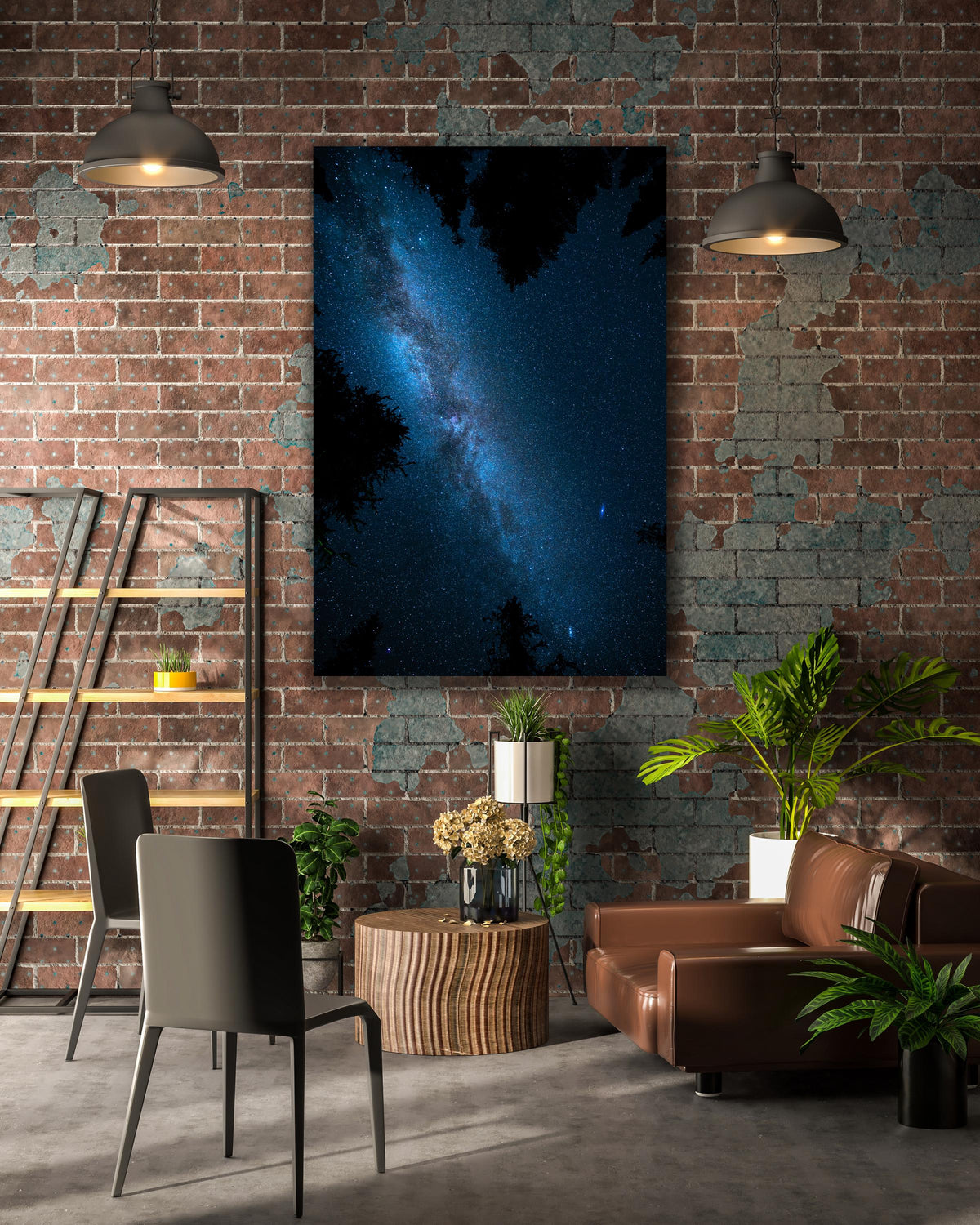 Milky Way Landscape Wall Art, Starry Night Photo, Canvas Metal Acrylic or Poster Print — product image 3