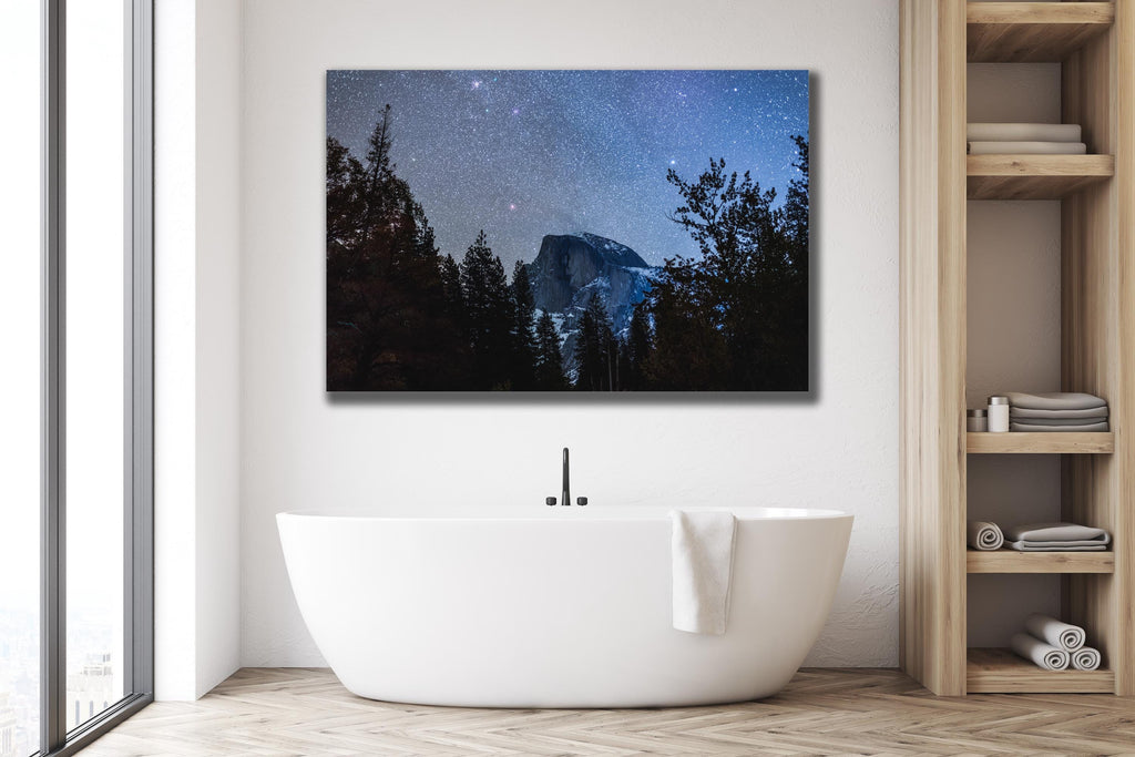 Yosemite Milky Way Wall Art, Half Dome Night Sky, Canvas Metal Acrylic or Poster — product image 5