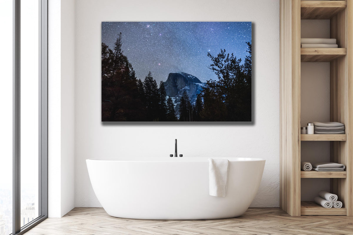 Yosemite Milky Way Wall Art, Half Dome Night Sky, Canvas Metal Acrylic or Poster — product image 5