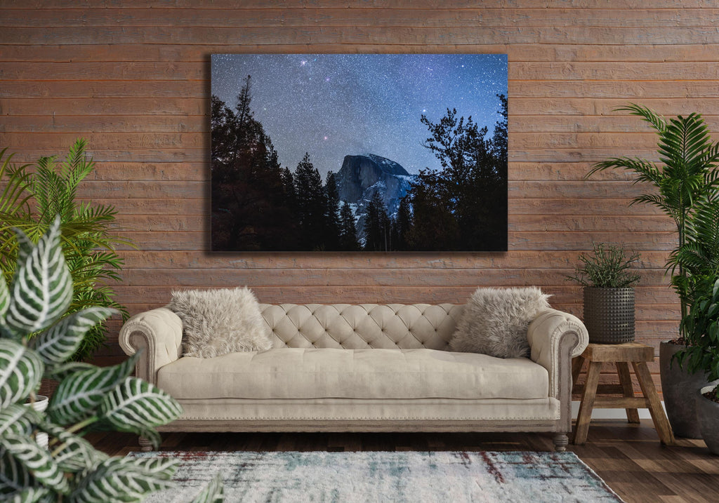 Yosemite Milky Way Wall Art, Half Dome Night Sky, Canvas Metal Acrylic or Poster — product image 7