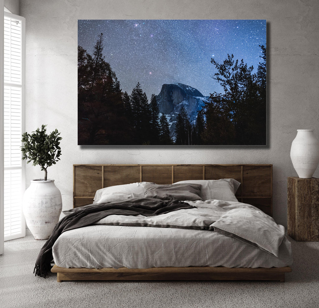 Yosemite Milky Way Wall Art, Half Dome Night Sky, Canvas Metal Acrylic or Poster — product image 4