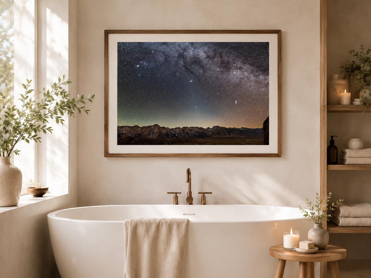 Milky Way Wall Art: Starry Night Mountain Astrophotography, Canvas or Paper Print — product image 8