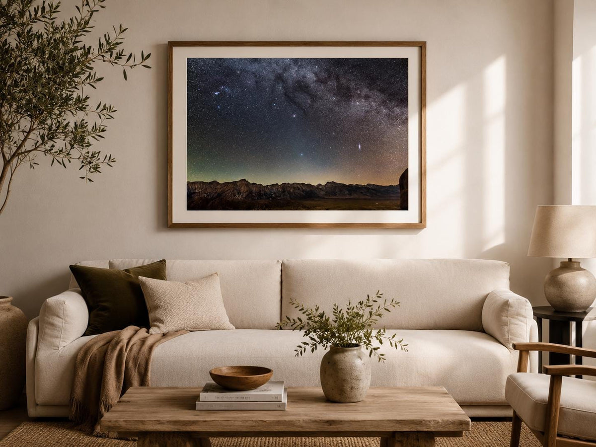 Milky Way Wall Art: Starry Night Mountain Astrophotography, Canvas or Paper Print — product image 9