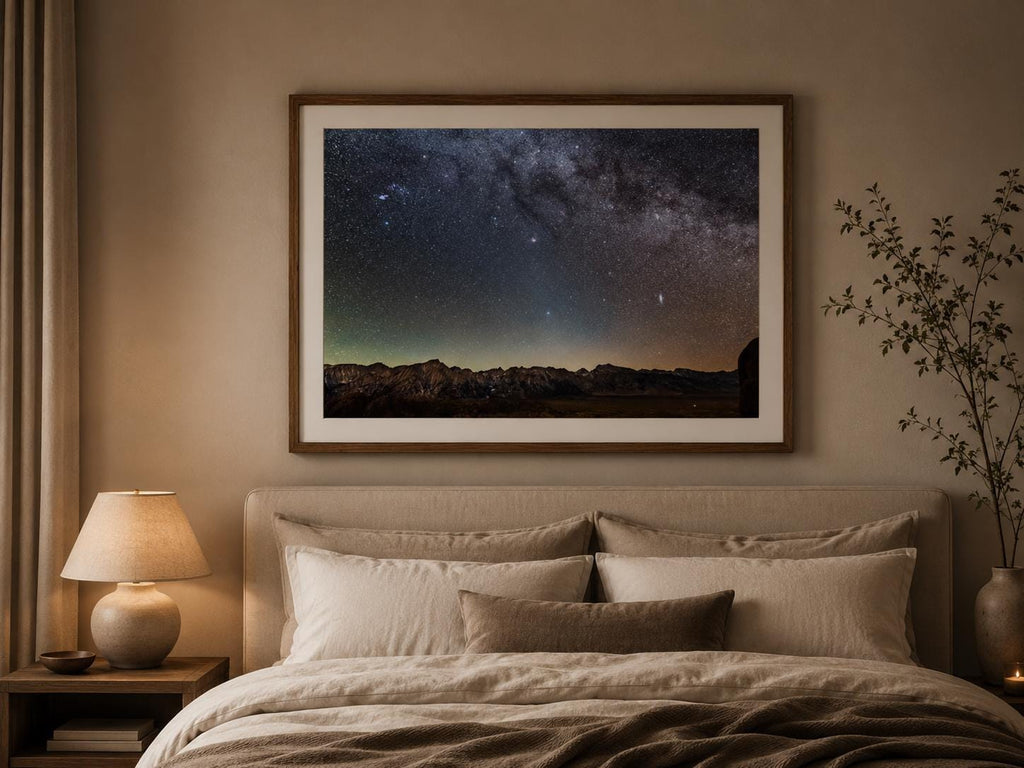Milky Way Wall Art: Starry Night Mountain Astrophotography, Canvas or Paper Print — product image 7