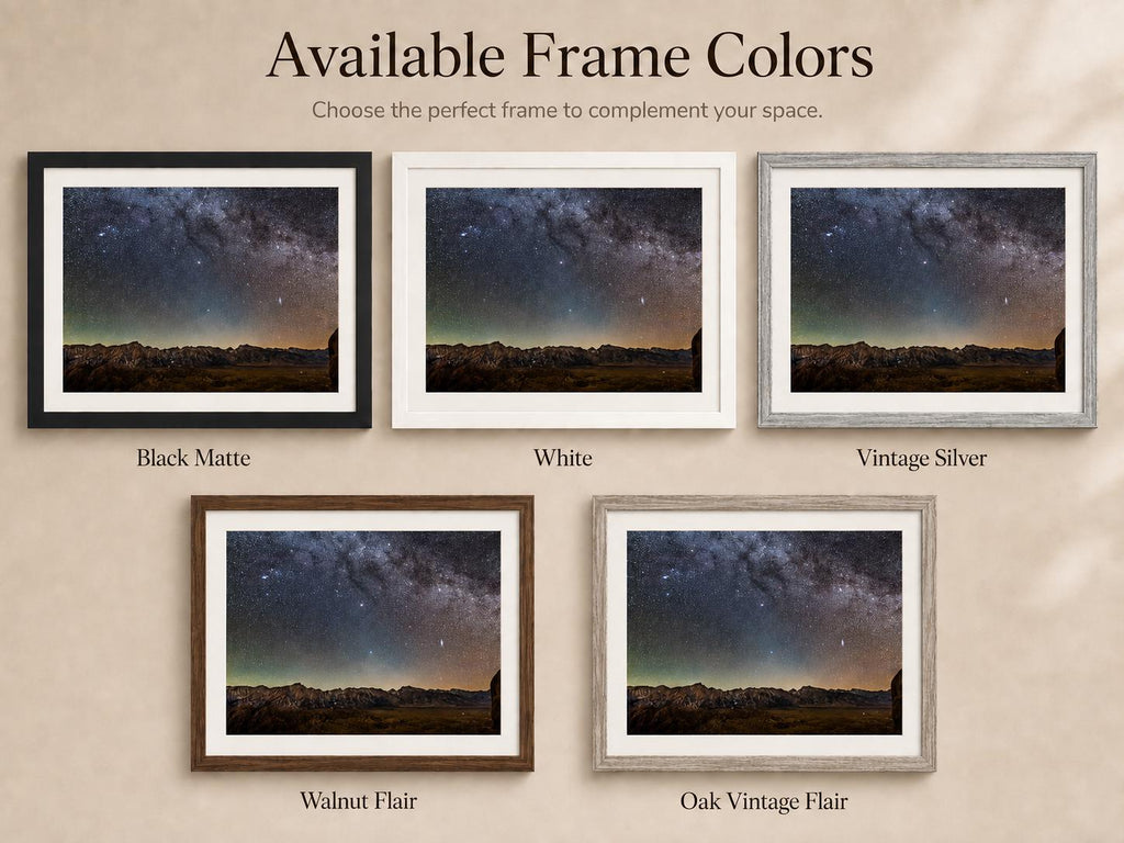 Milky Way Wall Art: Starry Night Mountain Astrophotography, Canvas or Paper Print — product image 4