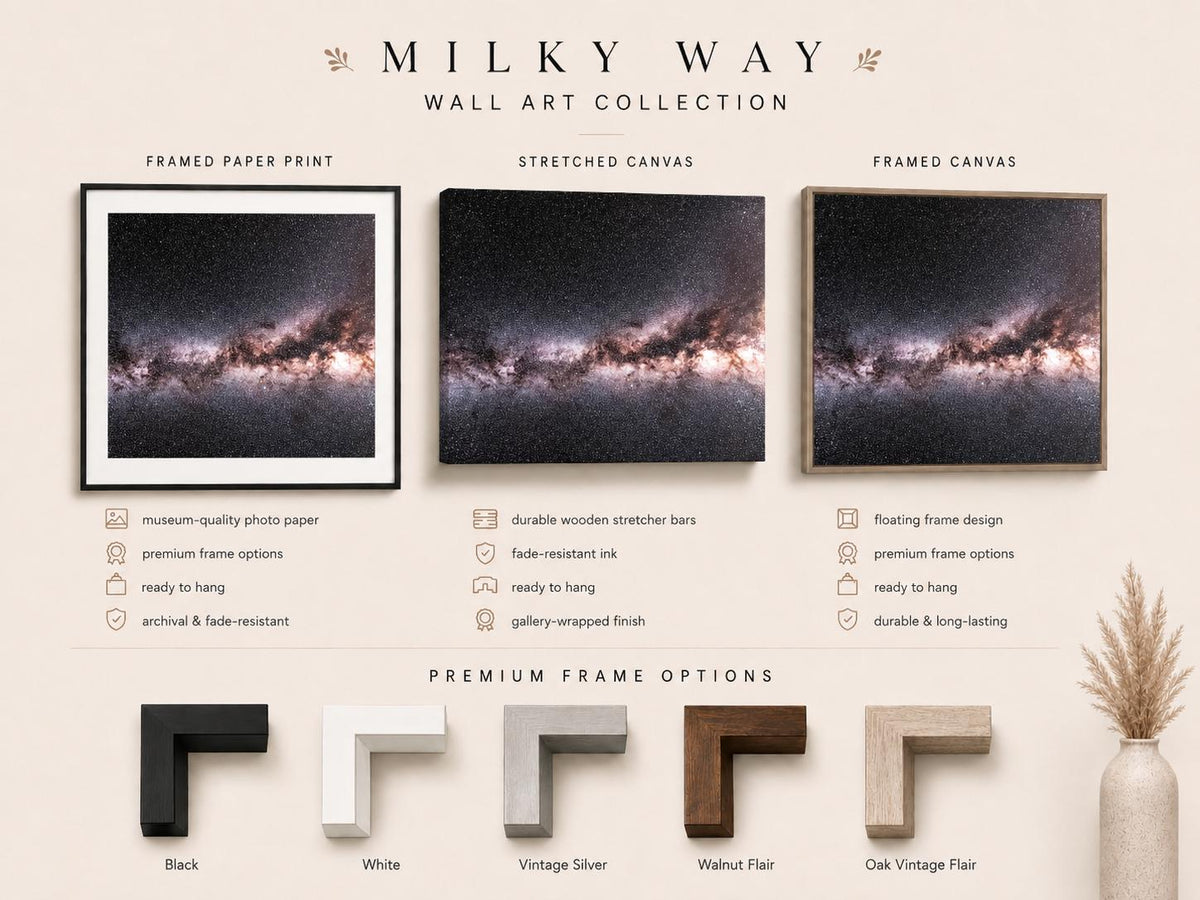 Milky Way Wall Art, Night Sky Astrophotography Print, Canvas & Framed Print — product image 3