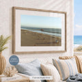 Manhattan Beach Pier Aerial Print, Vintage-Style Framed Coastal Wall Art, Single or Triptych
