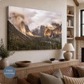 Yosemite Wall Art Canvas, Tunnel View Landscape Photography, Framed or Unframed National Park Decor