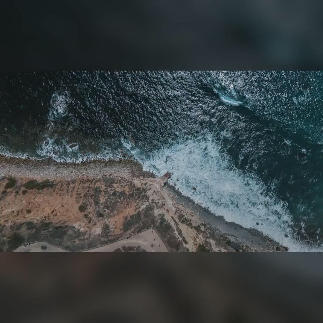 Aerial Ocean Wall Art, Framed Canvas Coastal Photography, Wave Triptych